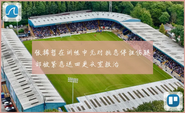 张稀哲在训练中无对抗急停扭伤腿部被紧急送回更衣室救治